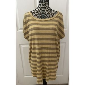 Free people beach striped tops Tee shirts size M
